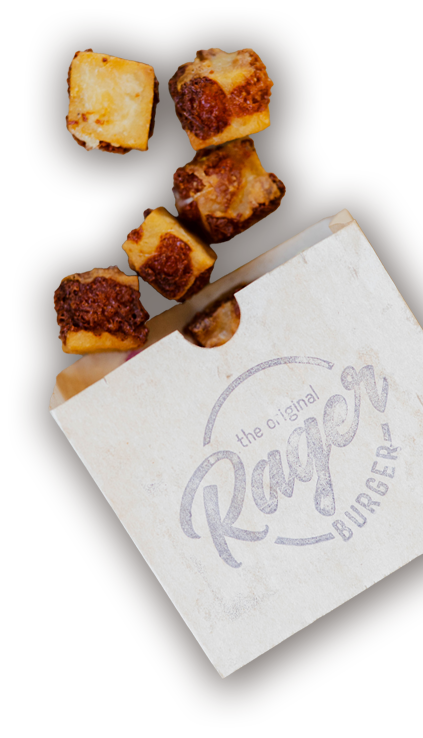 rager burger fried cheese curds